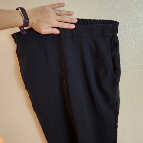 J. Crew Jamie Pull On Crepe Black Tapered Leg Pants Size 12 - Picture 5 of 11